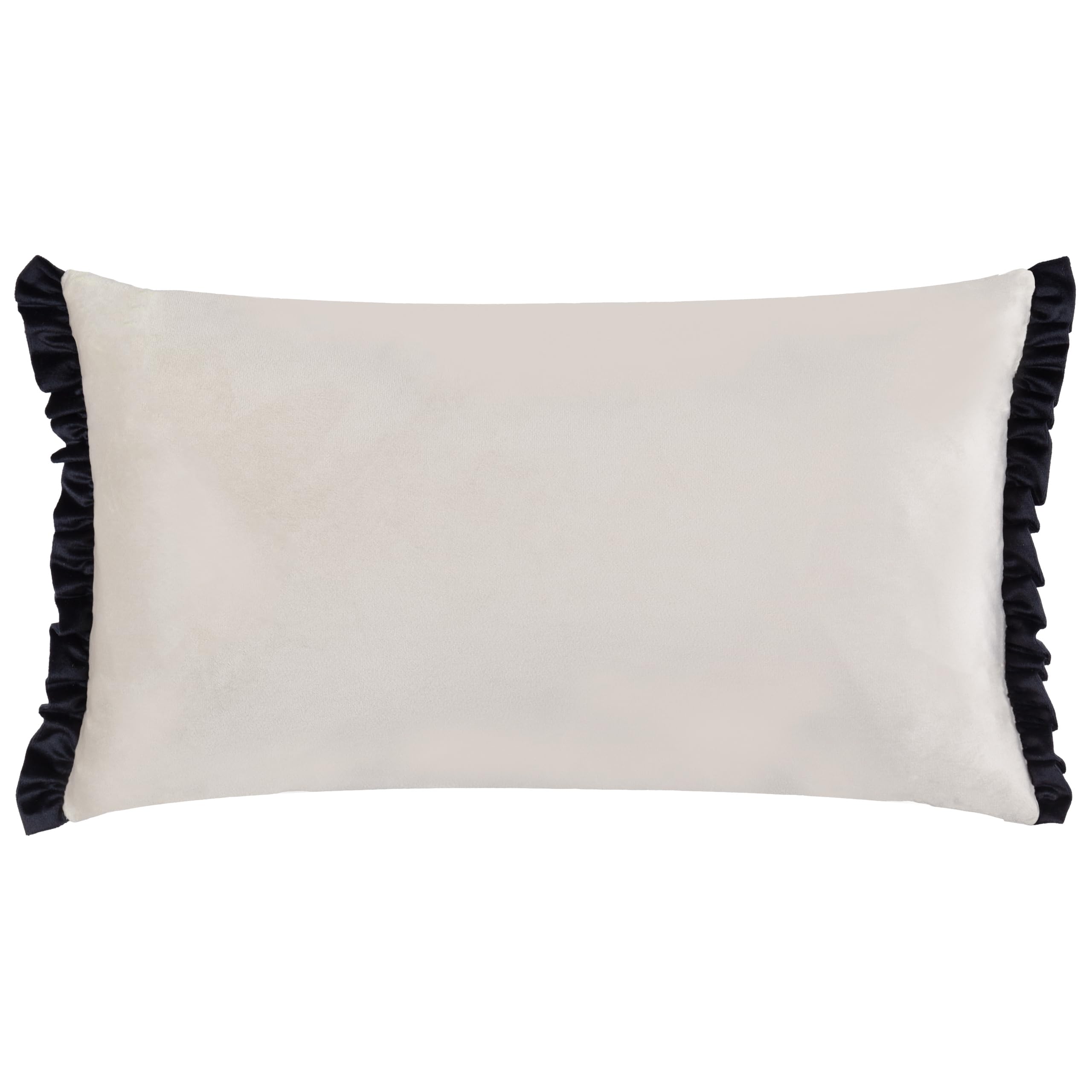 furn. Wylder Tilly Velvet Cushion Cover - Lace/Black - 30x50cm