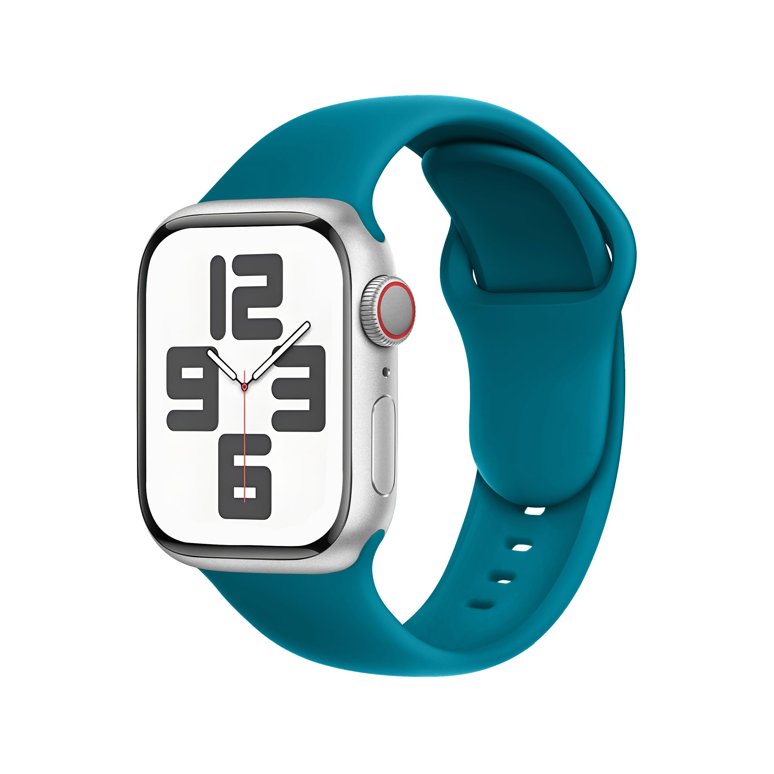 SRena SBC1 cinturino per cinturino apple watch 49mm 46mm 45mm 44mm 42mm 41mm 40mm 38mm ultra 2 apple watch cinturino series 10 9 8 7 6 5 4 3 2 1 originale acciaio sport in colore Blu Lago Profondo