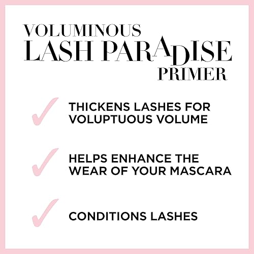 Miniatura 6 de L'Oreal Paris Cosmetics Voluminous Lash Paradise - Base de imprimación de rímel, rosa milenario, 0.27 onzas líquidas, el embalaje puede variar