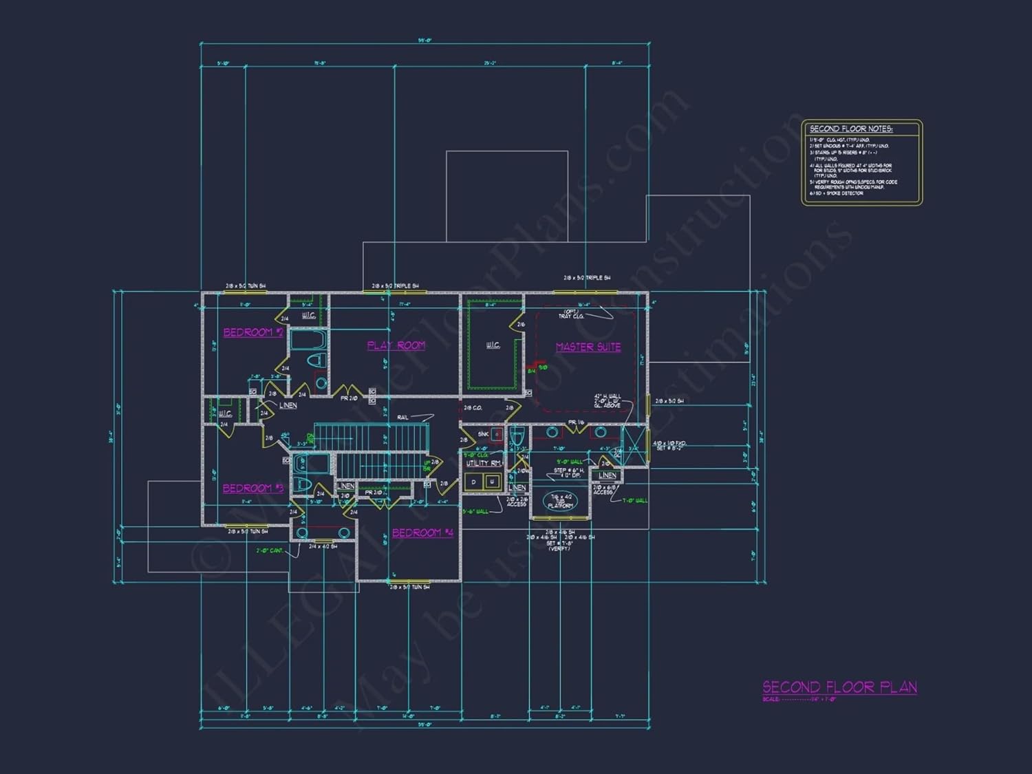 12-2813 HOUSE PLAN - Elegant House Floor Plan with CAD Blueprints & Architectural Designs