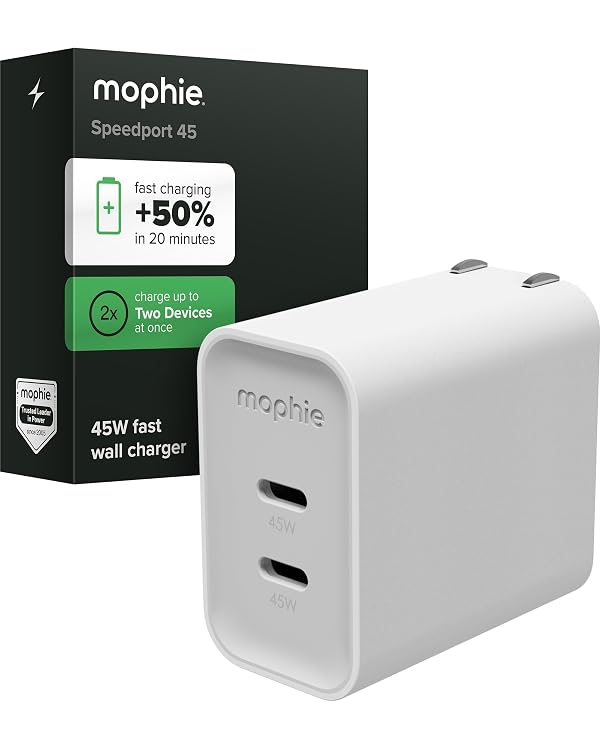 Mophie Speedport 35 GAN USB-C Charger Block - 35W Fast Wall Charger by mophie - Used condition - US$21.17