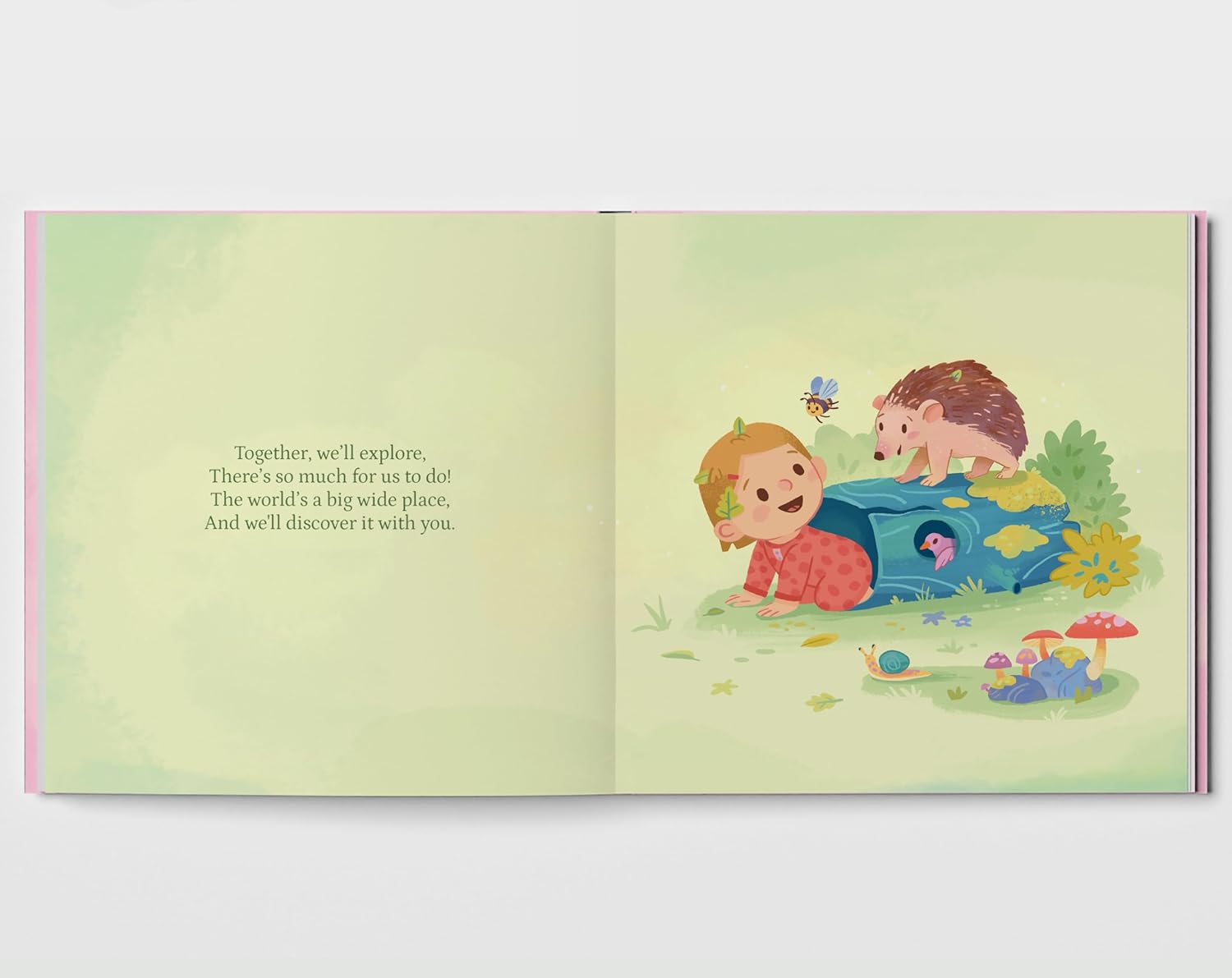Personalized Baby Memory Book - New Baby Gift - Custom Kids Keepsake Book Custom Name Children's Gift