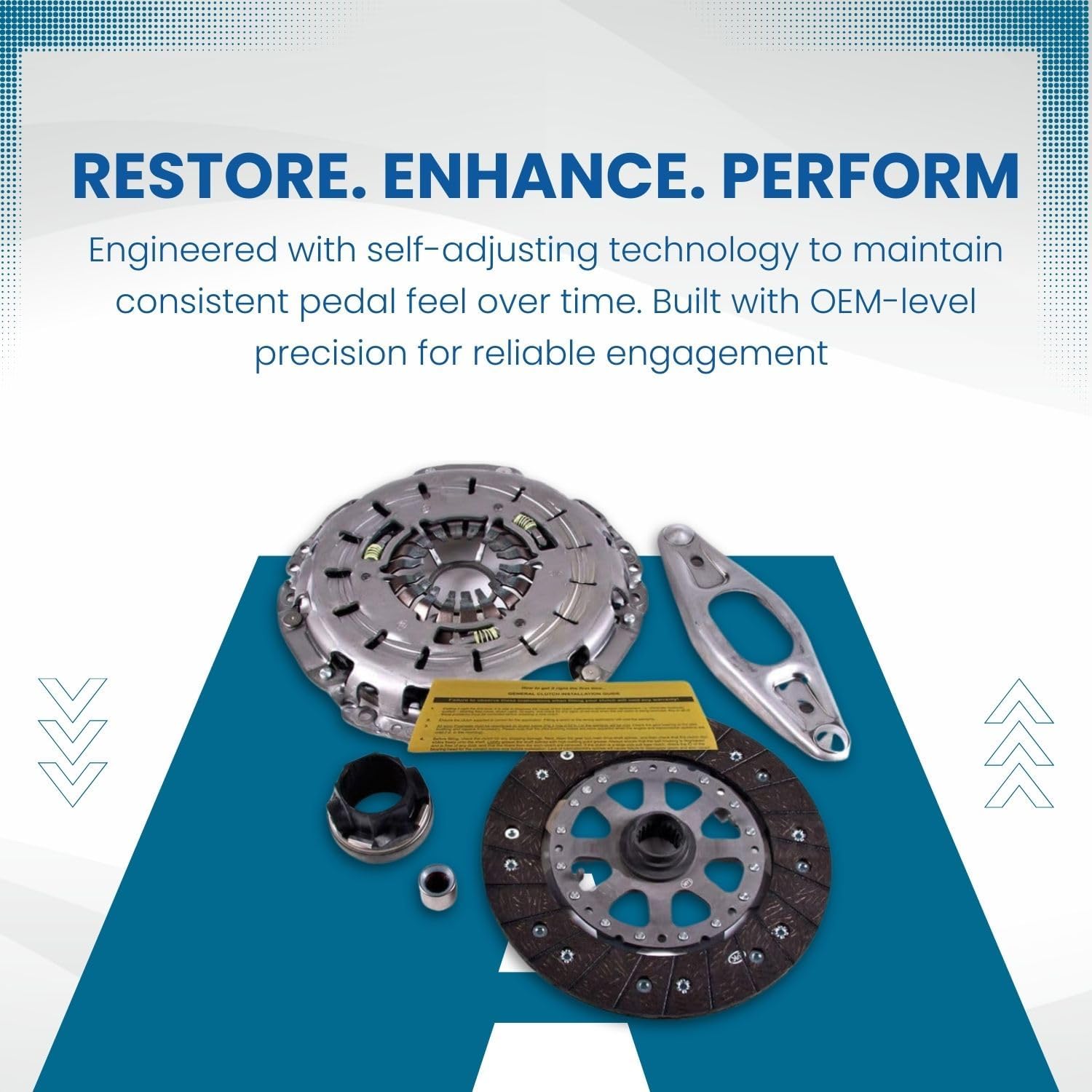 LuK Clutch Kit Repset For 2004-2007 BMW 325i, 325Ci, 328i, 525i, Z4 With 2.5L, 3.0L - OEM Replacement For Smooth Engagement, Improved Performance & Long-Term Reliability - 12 Month Brand Warranty