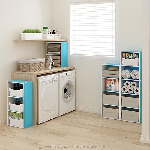 Miniatura 8 de Furinno Luder - Estantería para libros, 2 niveles, color blanco