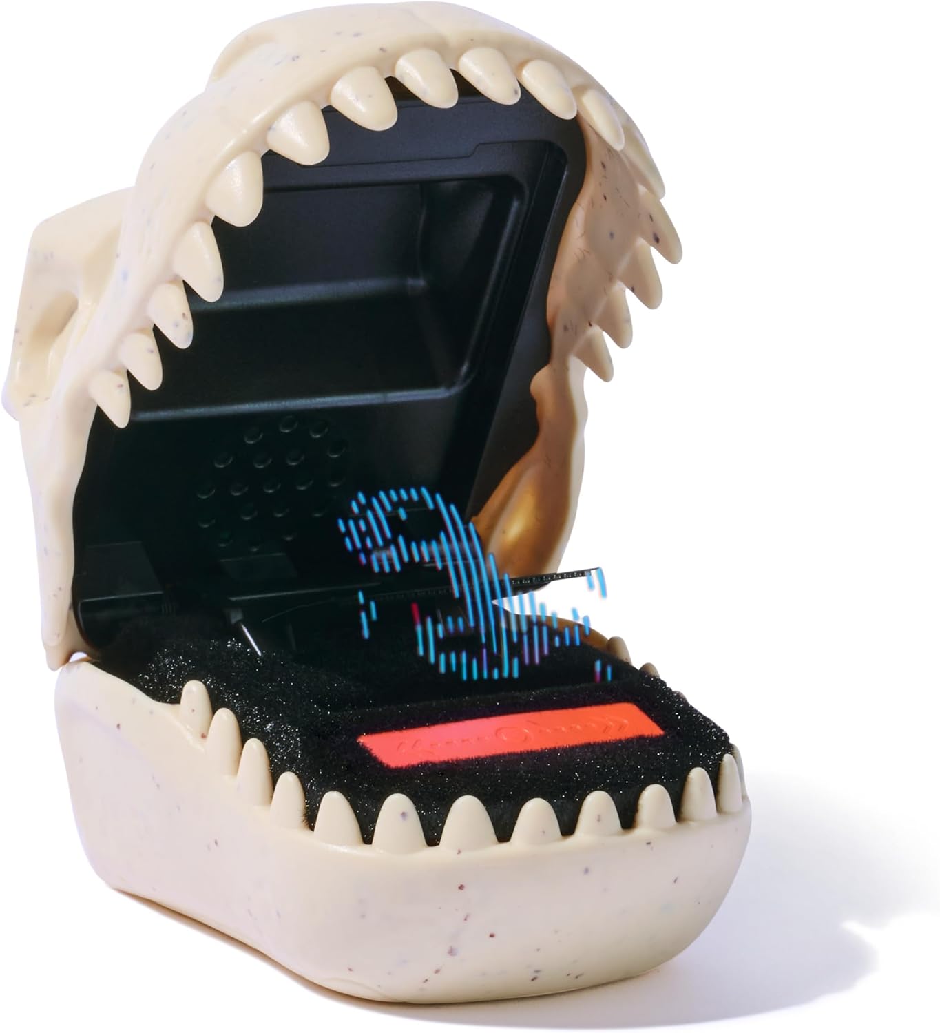 Bitzee Jurassic World T-Rex Skull Interactive Toy with 25 Virtual Dinosaurs that React to Movement and Battle Mode, Collectable for Children Aged 5+
