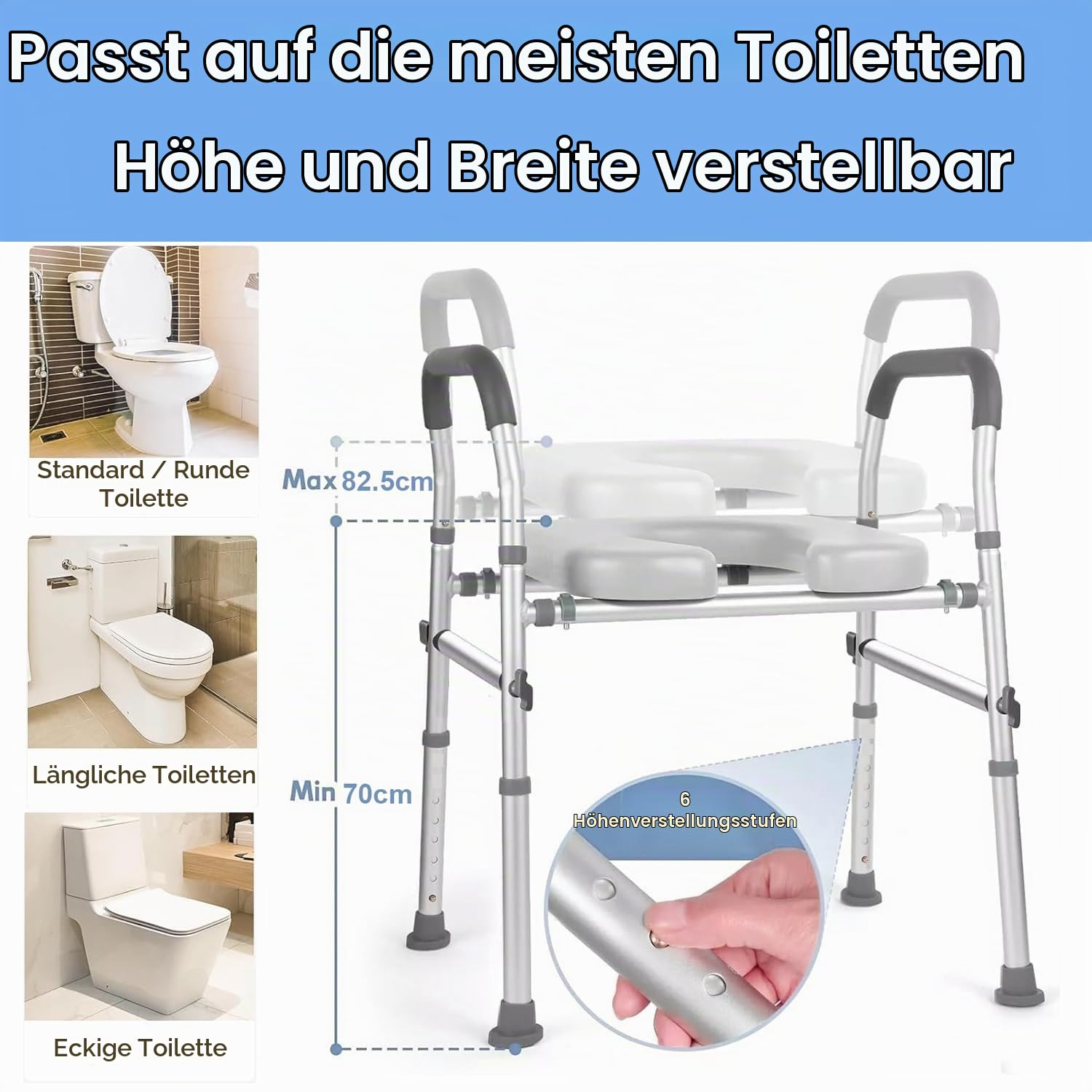 Toilettensitzerhöhung mit armlehnen, toilettensitzerhöhung, toilettensitzerhöhungen, wc sitzerhöhung, sitzerhöhung toilette senioren,erhöhterfür senioren, behinderte und schwangere