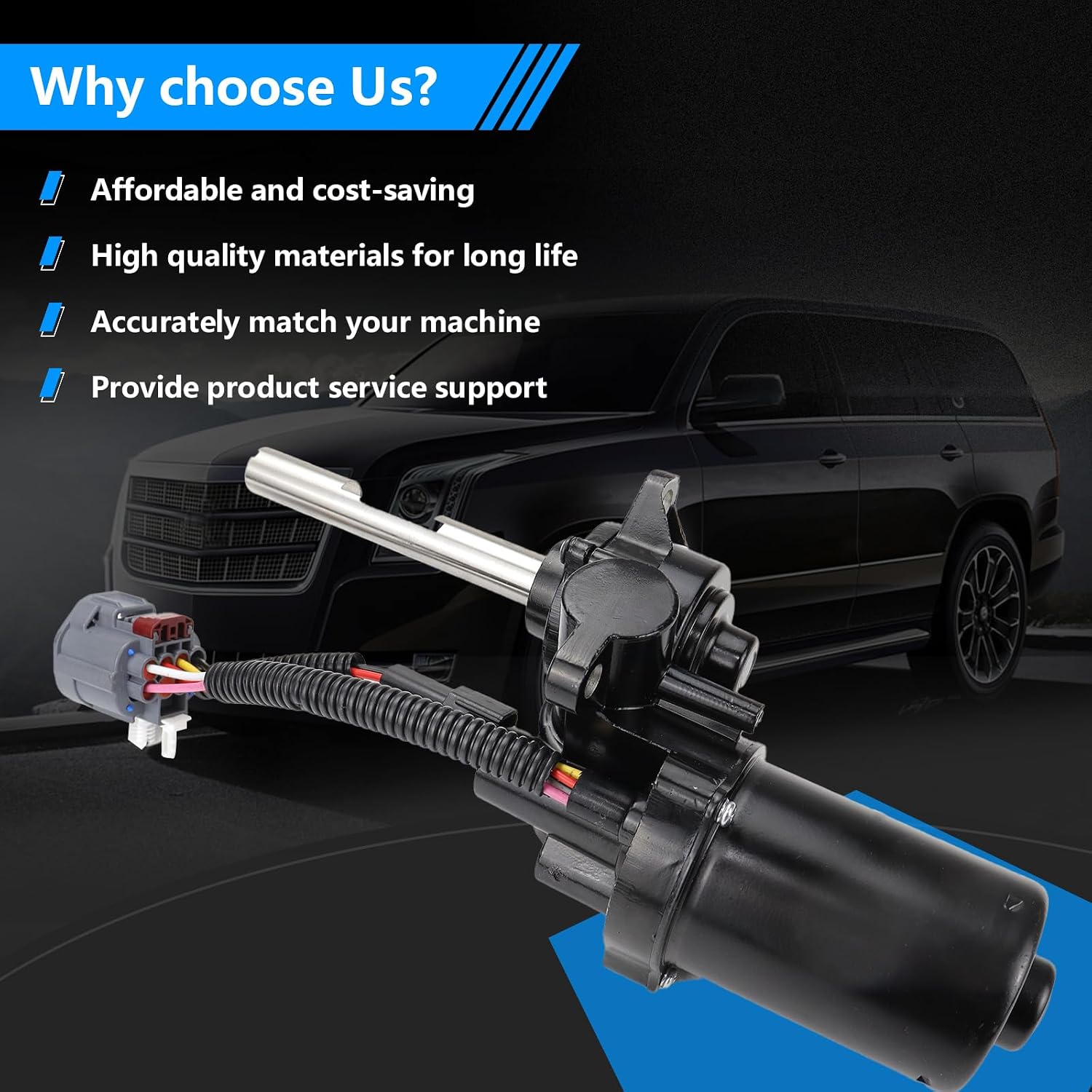 Right Front Passenger Side Power Running Board Motor Assembly Compatible with 2015-2020 Cadillac Escalade ESV Chevy Suburban GMC Yukon XL Replaces 84452643