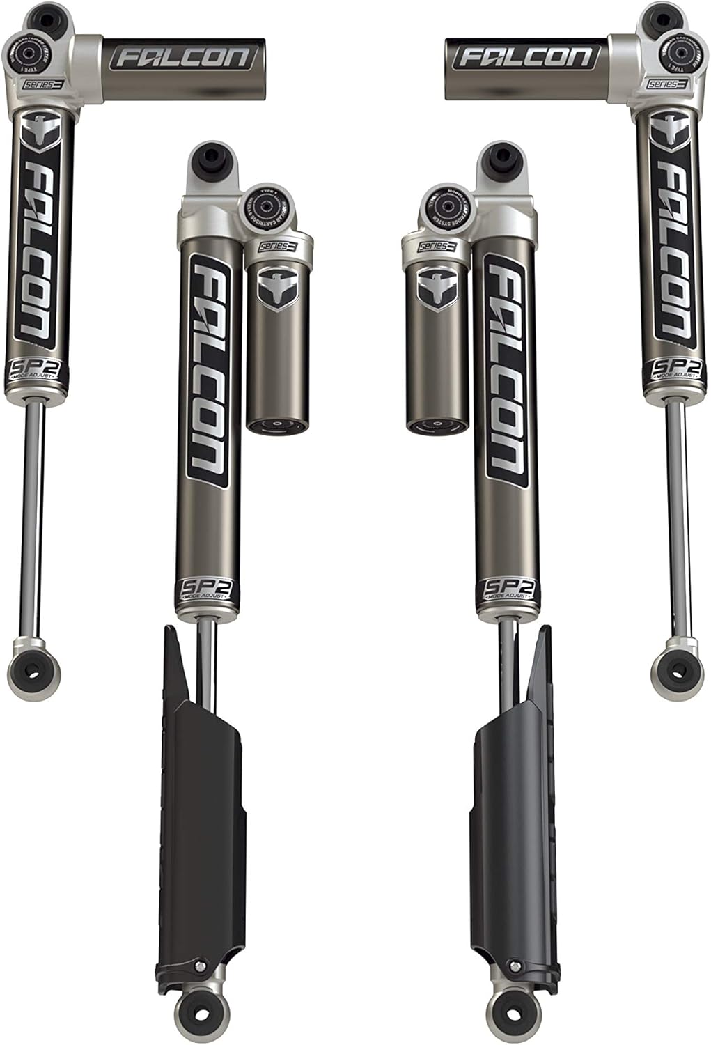JLU 4-Door Falcon SP2 3.1 Piggyback Shocks (2-4.5” Lift)