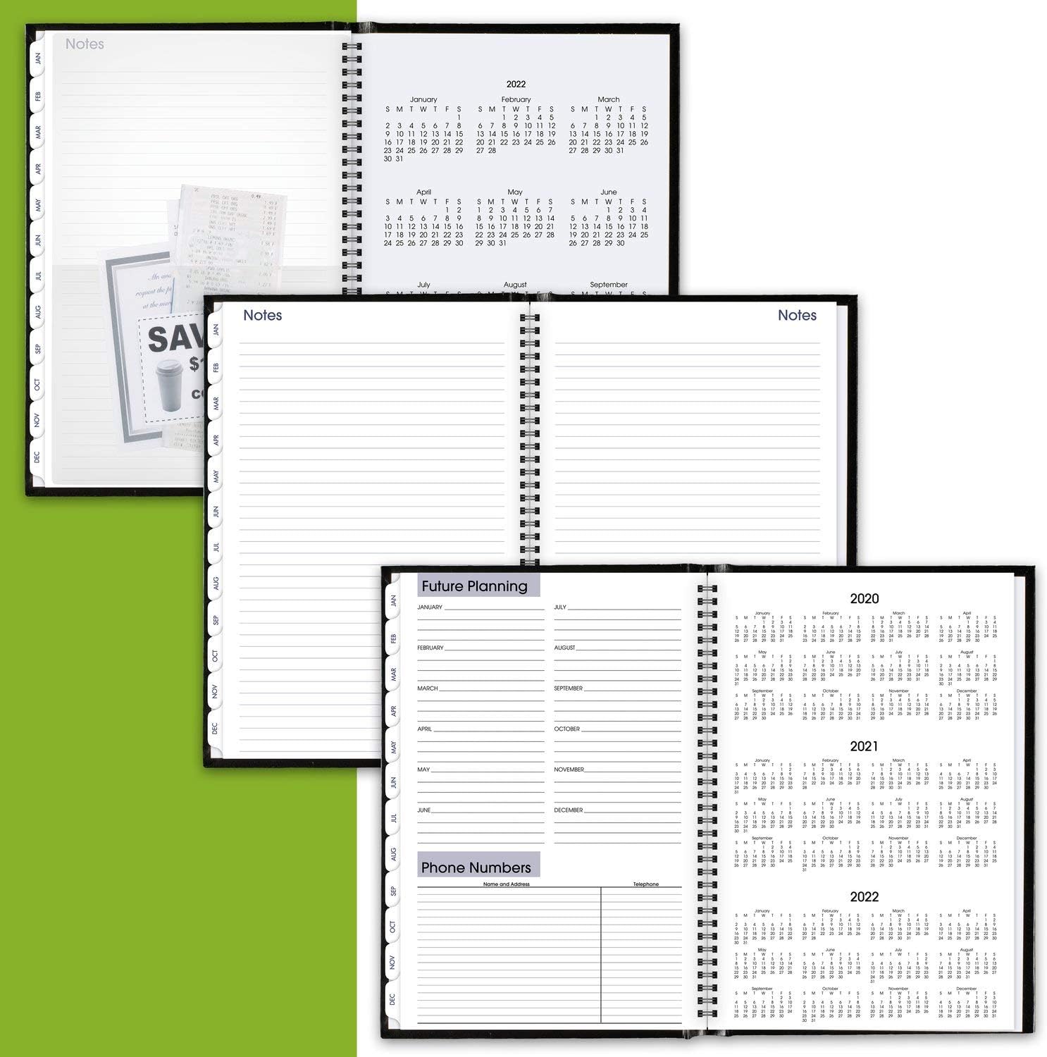 2021 Monthly Planner by AT-A-GLANCE, 8" x 11-3/4", Large, Hardcover, DayMinder, Black (G470H0021)