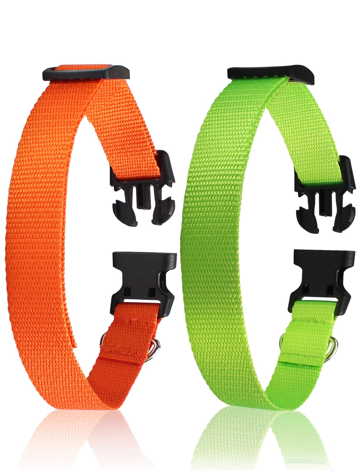 PaiPaitekReplacement Collar for Shock Collar, Adjustable Dog Collar with Quick Release Buckle Nylon Collars for Small Medium Large Dogs - Durable and Safety - 2 Packs