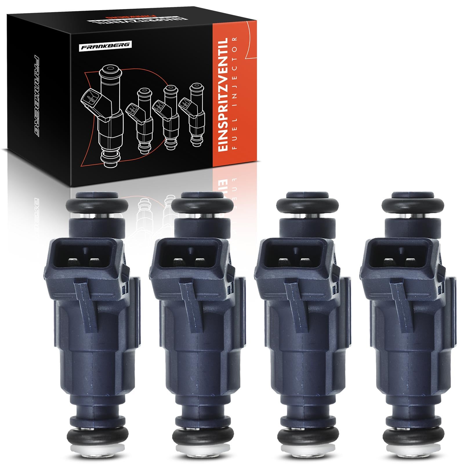 Frankberg 4 iniettori di carburante 0280156065 | Compatibile con: Exeo 3R2, P.a.s.s.a.t Variant 3B6, A4 8E2, Superbo I 3U4, P.a.s.s.a.t 3B3, Exeo ST 3R5