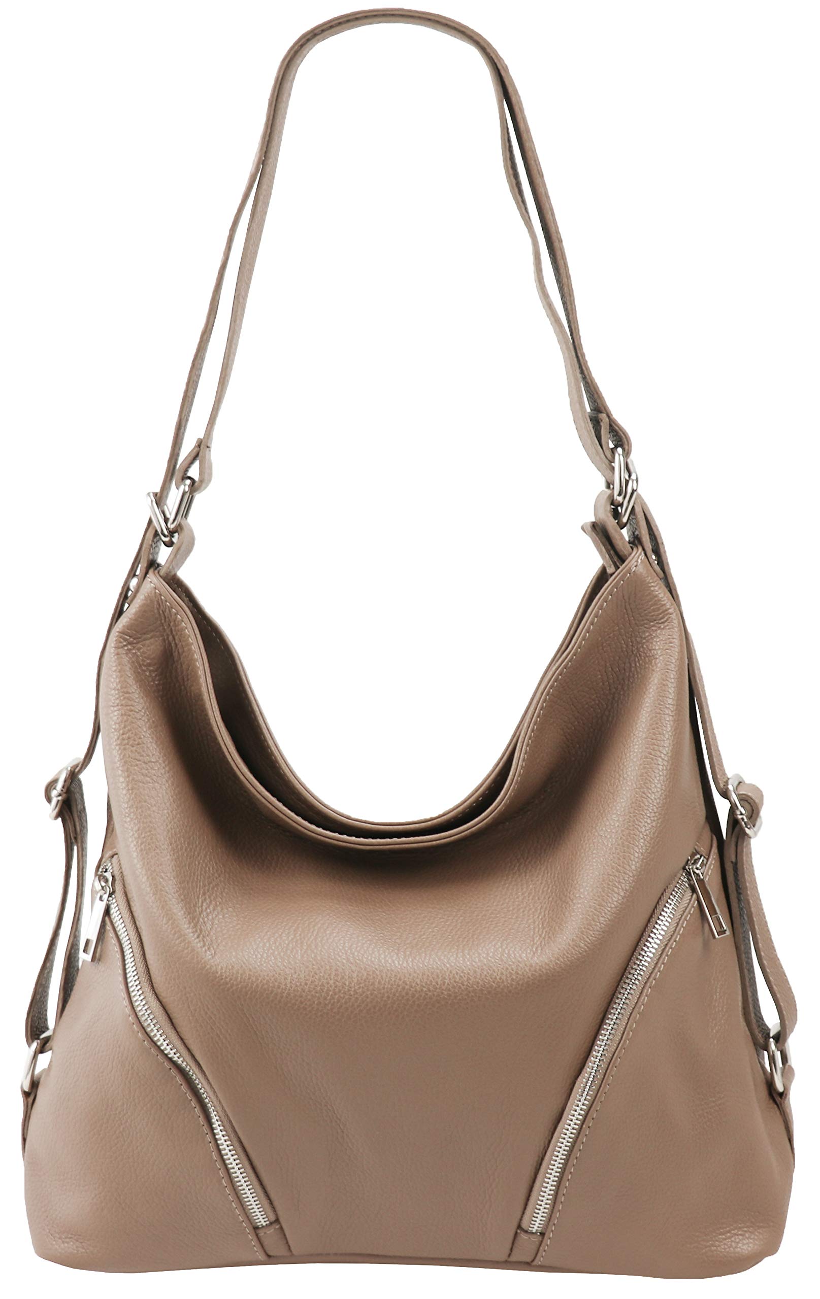 SH Leder Sara G689 2-in-1 Convertible Handbag and Backpack Shrrie Backpack Purse for Women Leather Fashion Designer  main image 2