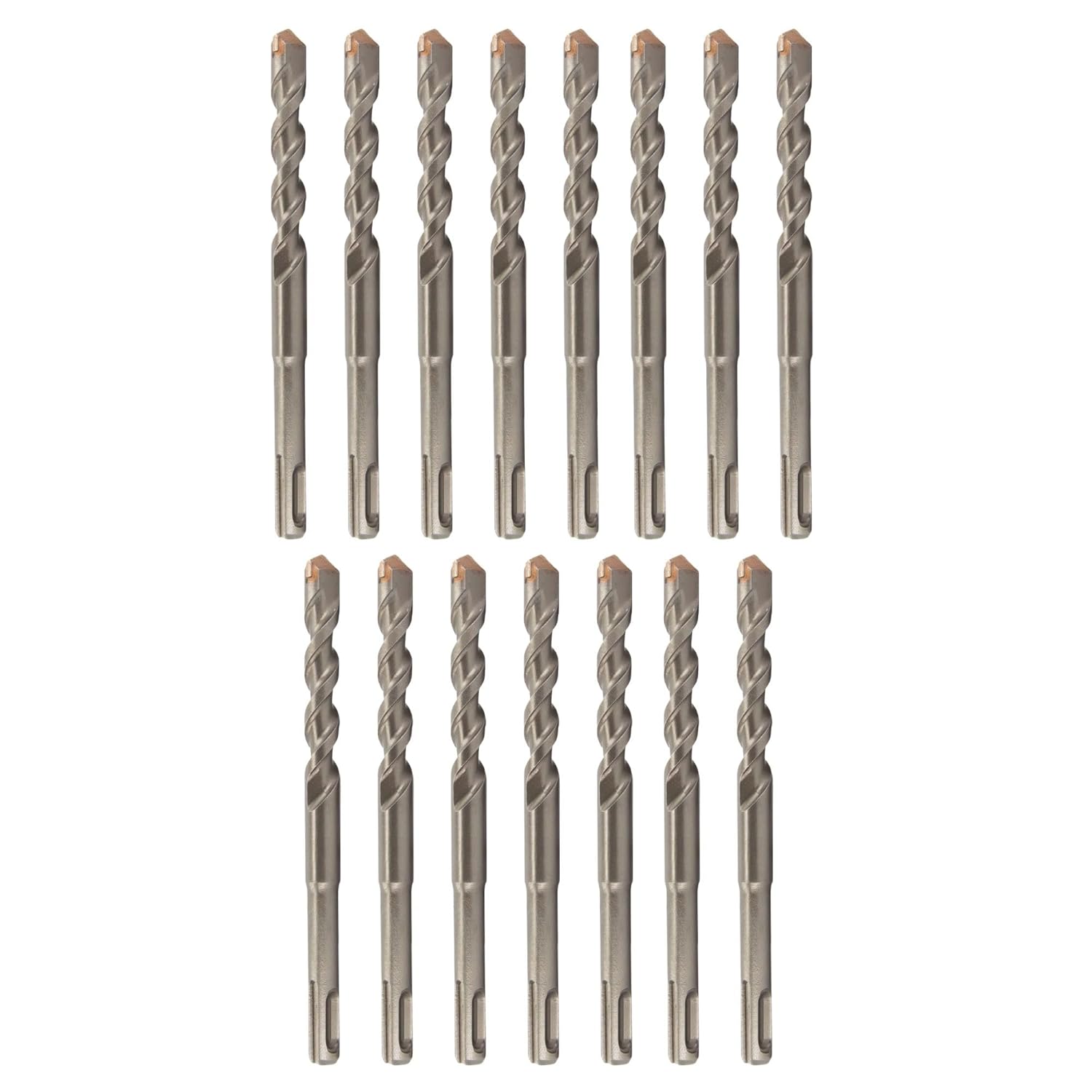 Drill America 1/2" x 6" PRO Series SDS-Plus Hammer Bit Drill Bit (Pack of 15)