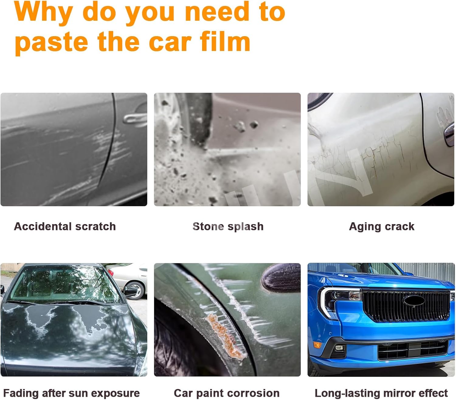 for 2025 Ford Maverick Precut Paint Protective Film 8.5 Mil TPU PPF Front Bar Hood Clear Car HD Scratch Exterior Accessories 8Pcs