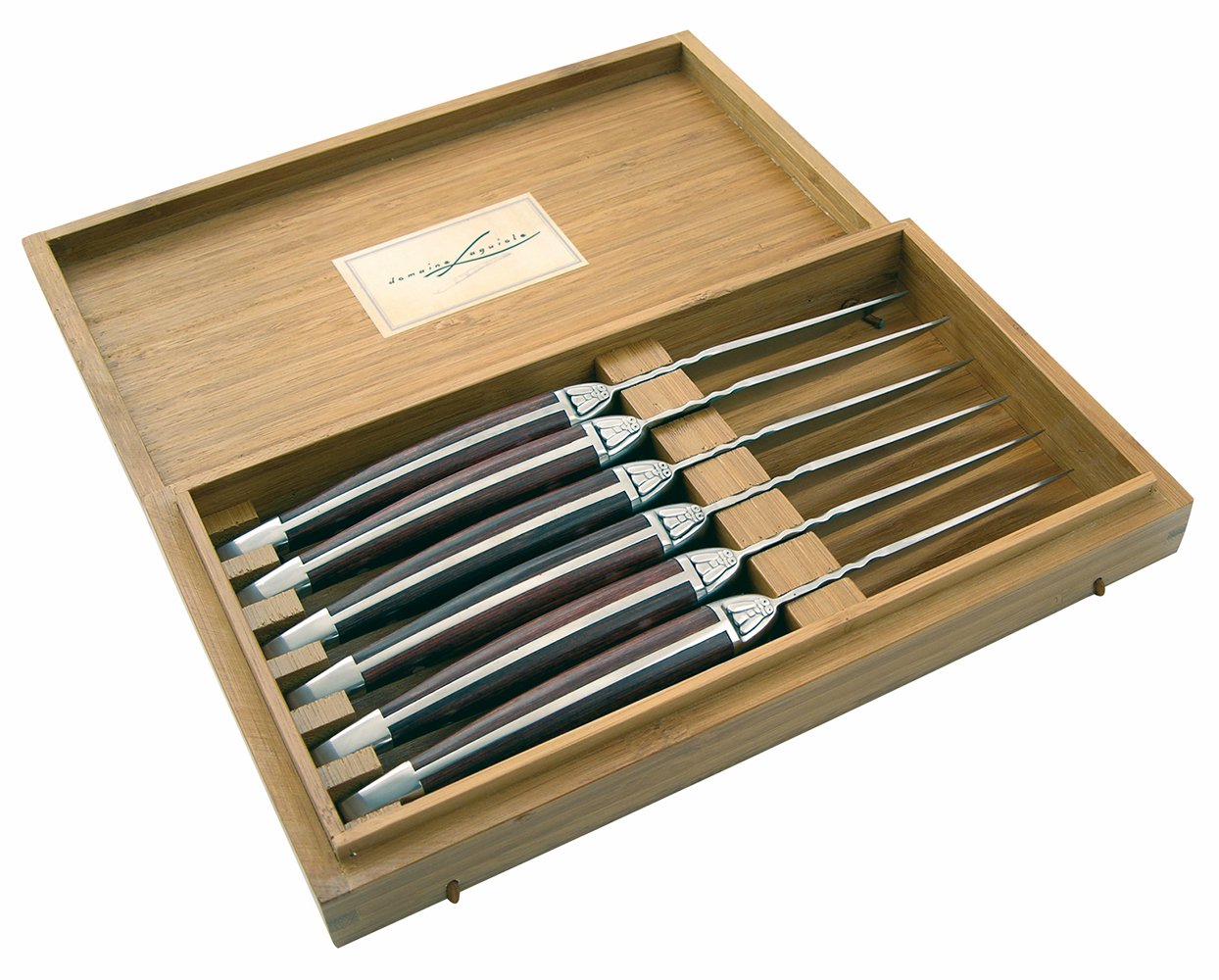 LAGUIOLE 40268532 - Cuchillo de carne (acero inoxidable, 5,5 x 5 x 2,5 cm), color marrón