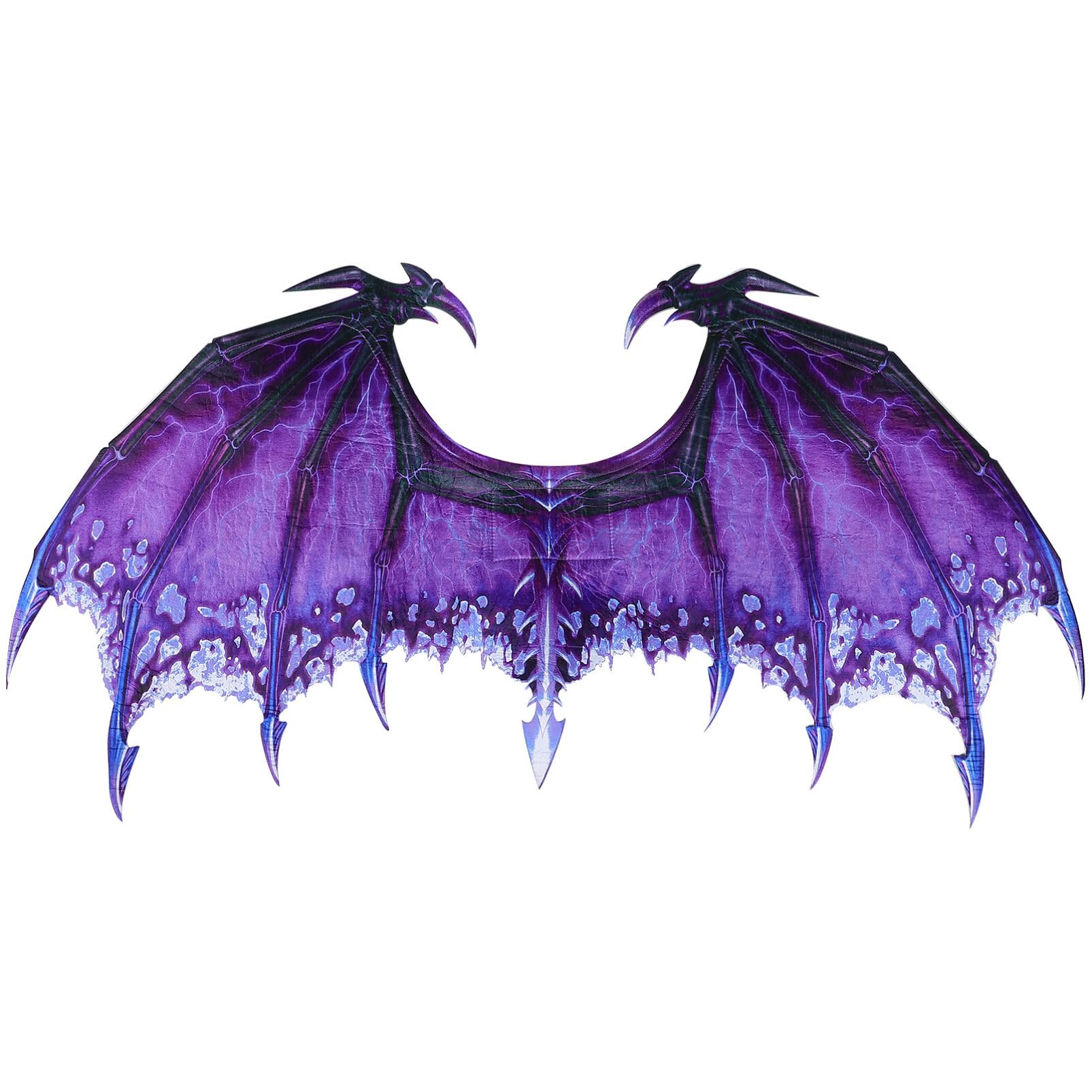 SEWACC Dragon Wings Costume Dragon Wings Cosplay Props Non-woven Dragon Wing Halloween Wing Cosplay Carnival Wing for Unisex (Purple)