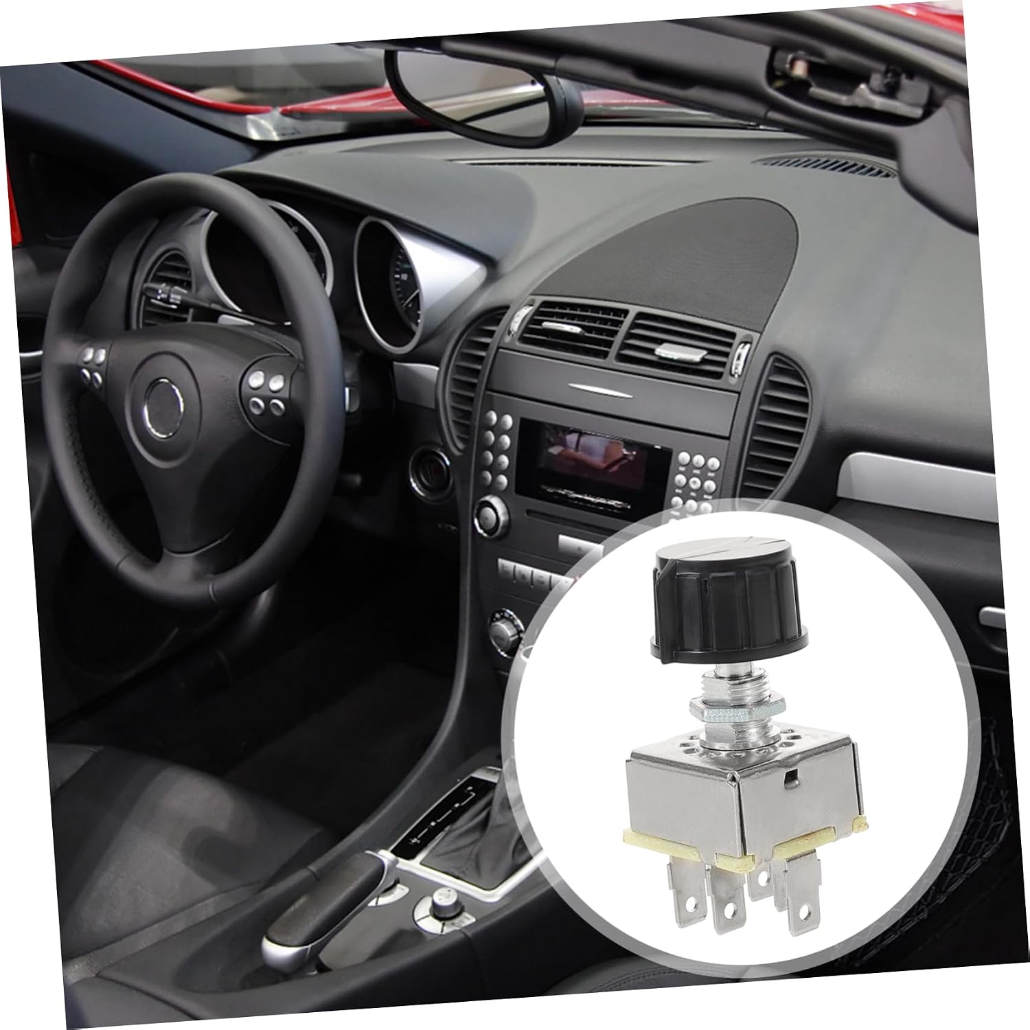 Mikinona Conditioning Volume Control Blower Switch Universal Fitment for Cars