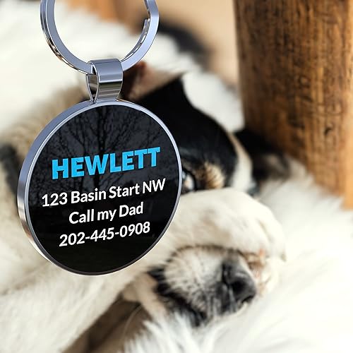 Miniatura 2 de Etiquetas para perros Etiquetas de identificación personalizadas para mascotas - Código QR Personalizar etiqueta de perro gato - Perfil en línea de