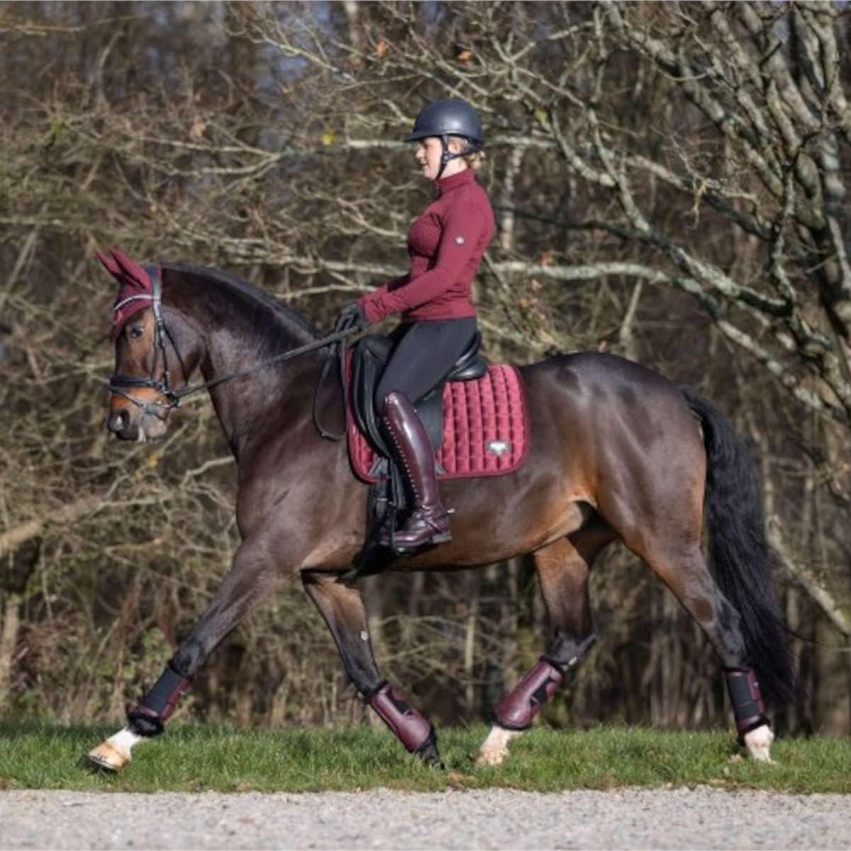 在庫一掃売り切りセール 乗馬用品 Lemieux カーボンメッシュ ゼッケン