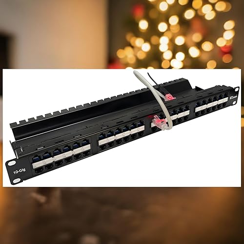 Miniatura 3 de R.J. Enterprises -HDPP-48-C6A (48 puertos- en una U)-Sin perforación-10G, alta densidad, alimentación a través, panel de conexión para-Edge-Data