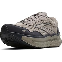 Brooks Men's Ghost Max Suede/Leather Neutral Running & Walking Shoe, Rockridge/Ebony. , 7