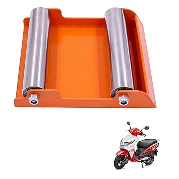 Asryd Portable Wheel Roller for Bike Tyre, Chain Cleaning & Lubricating 160Kg Weight Capacity for Honda Dio (Pack of 1Pcs)