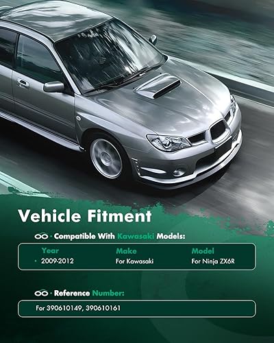 Miniatura 6 de SCITOO 390610149,390610161 Radiador de motocicleta apto para 2009-2012 para Kawasaki para Ninja ZX6R