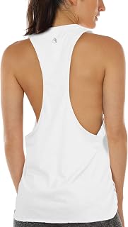 icyzone Women's Workout Tank Top Loose Fit - Muscle Tank Exercise Gym Yoga Tops Running Athletic Shirts