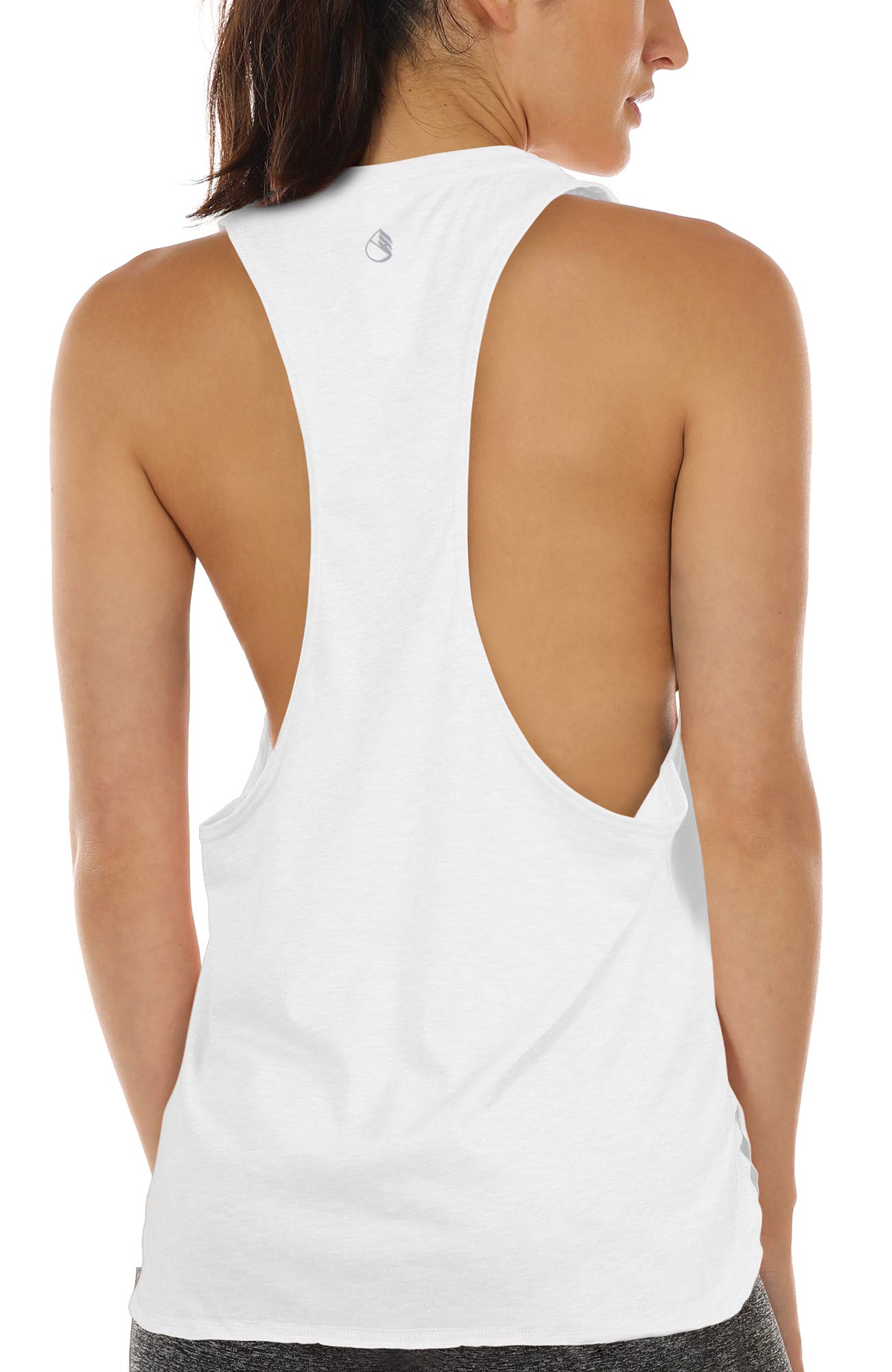 icyzone Camiseta Deportiva sin Mangas para Mujer, Camiseta Holgada para IR el Gimnasio, Hacer Yoga o Correr
