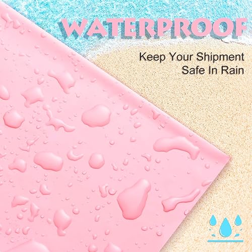 Miniatura 3 de UCGOU Sobres de polietileno de 19 x 24 pulgadas, color rosa claro, paquete de 100 bolsas de envío extra grandes, sobres de correo fuertes y gruesos,