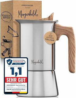 Morgenheld STYLE Espressokocher Edelstahl 6 Tassen (300 ml)