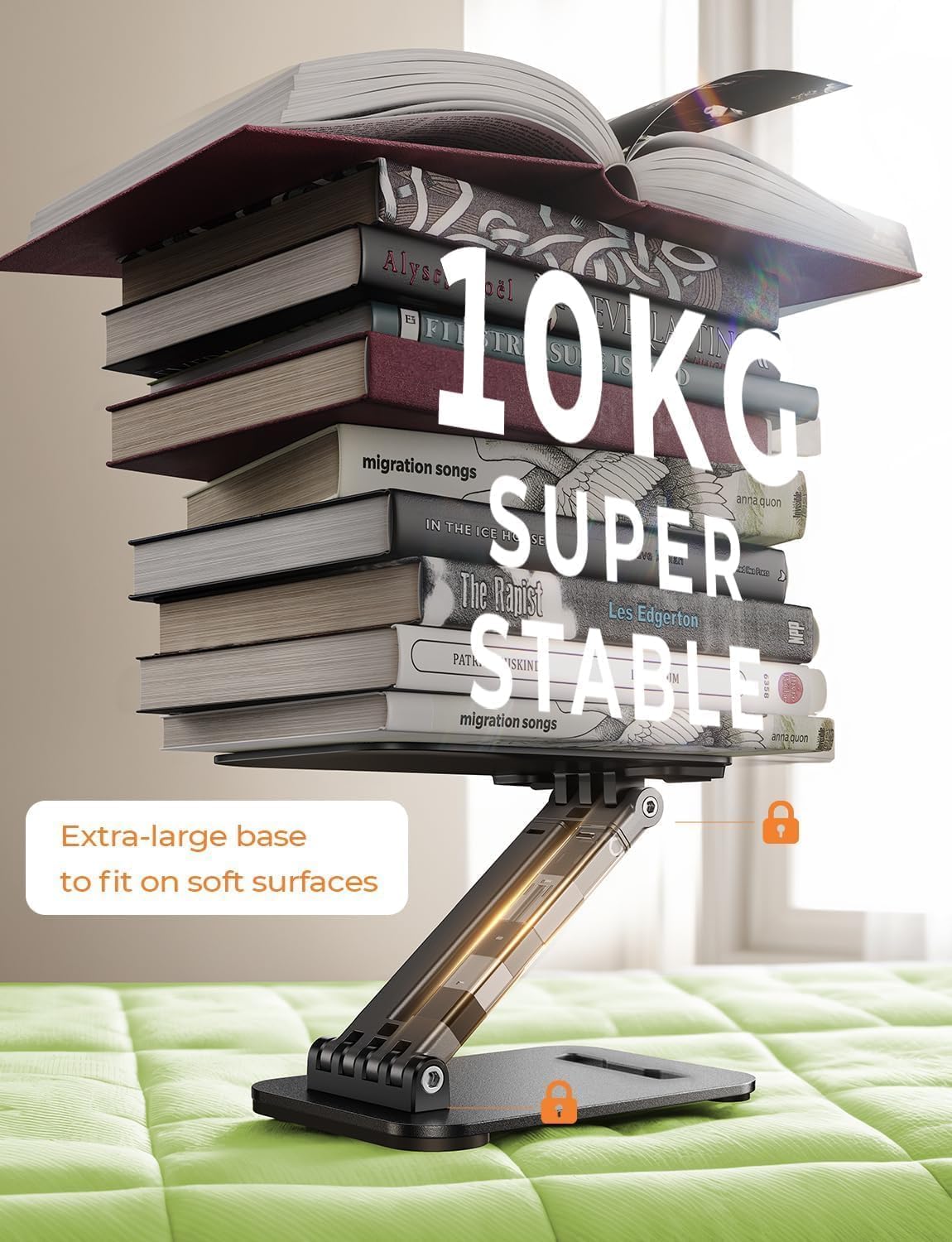 LISEN for iPad Stand Tablet Holder for Desk, Cool Home Office Desk Accessories for Men Women Kids Tablet Gifts, Office Home Essentials Gadgets Portable Monitor Stand for iPad a16 Accessories Switch