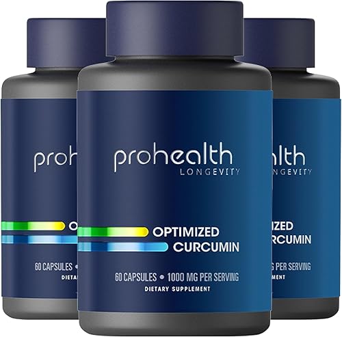 Miniatura 10 de optimizado Curcumina longvida por prohealth (500mg, 60Cápsulas vegetales)paquete de 2