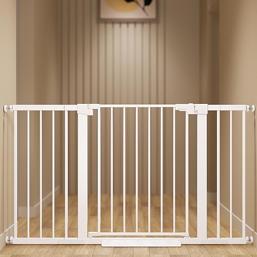 Puerta de bebé de 30 pulgadas de alto para escaleras y puertas, se adapta a aberturas de 29 a 54 pulgadas de ancho, cierre automático, montado a