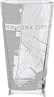 Vista 38 de ALBUQUERQUE NEW MEXICO Engraved City Street Map Beer Pint Glass Perfect Drinking Gift Idea & Unique Decor!