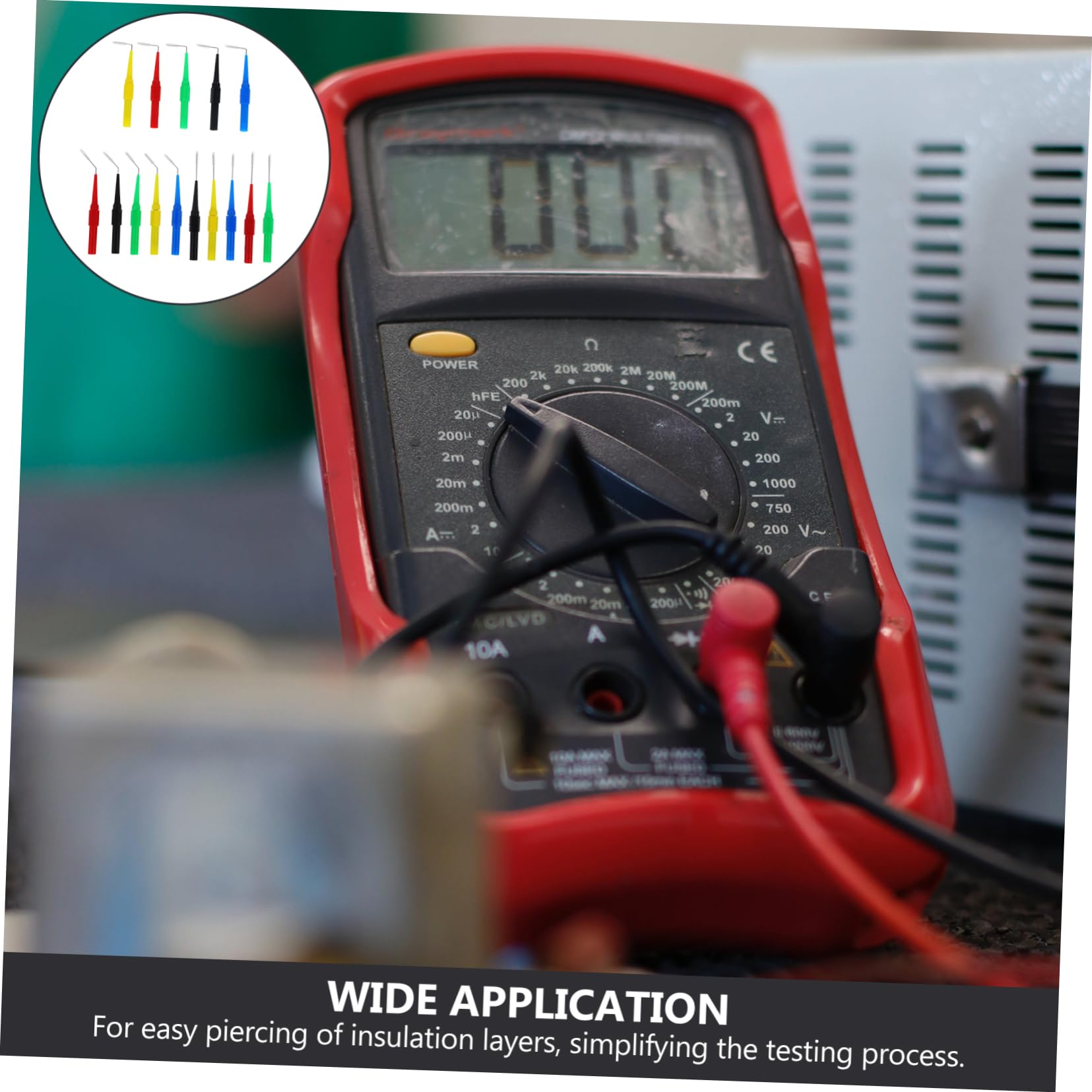 OUNONA 60pezzi Probe Tester Per Multimetro Puntali Per Test Elettronici e Automotive Probes Per Isolamento e Misurazioni