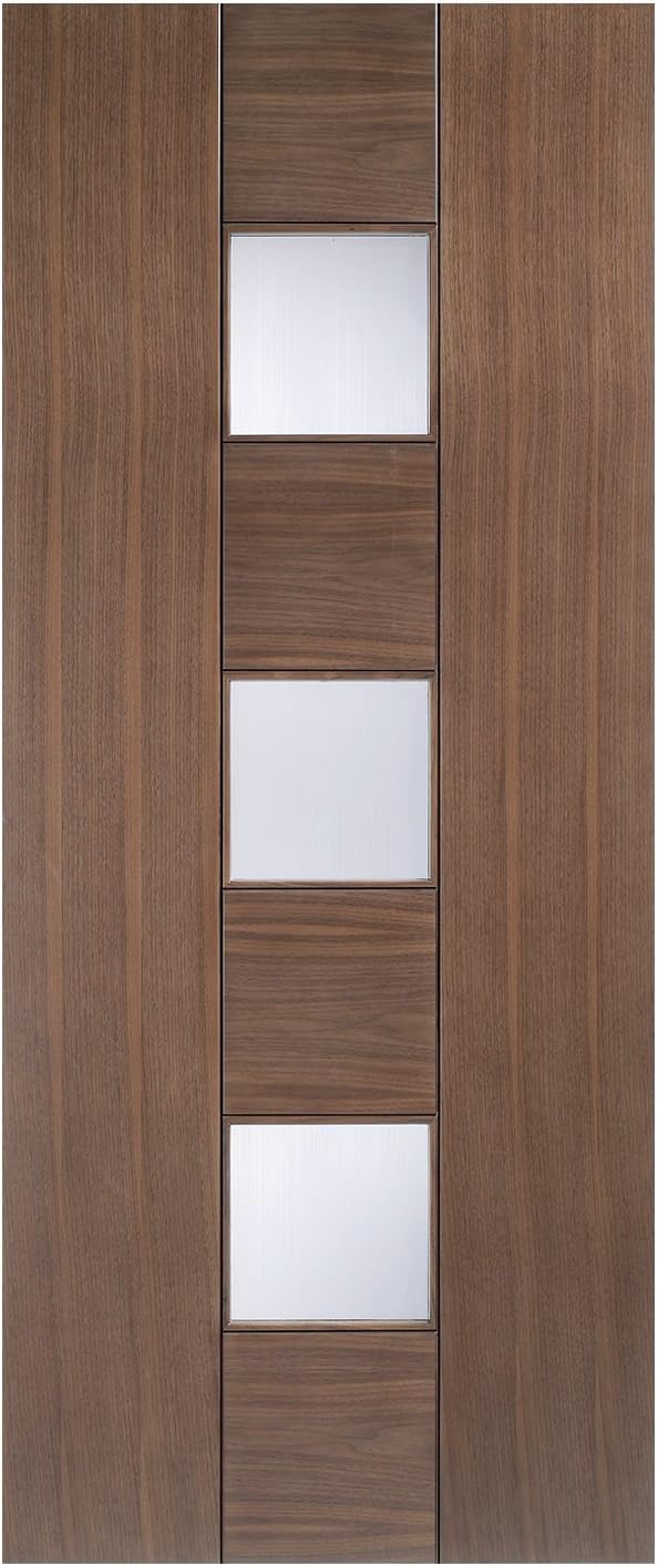Catalonia Internal Walnut Glazed Door -Metric