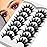 Veleasha False Eyelashes Wispy Faux Mink Lashes Fluffy Handmade Fake Eyelashes Natural Look 7 Pairs Pack Luxury Cat Eye Lashes (815)