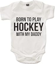 Edward Sinclair Born to Play Hockey with My Daddy Baby Bodysuit