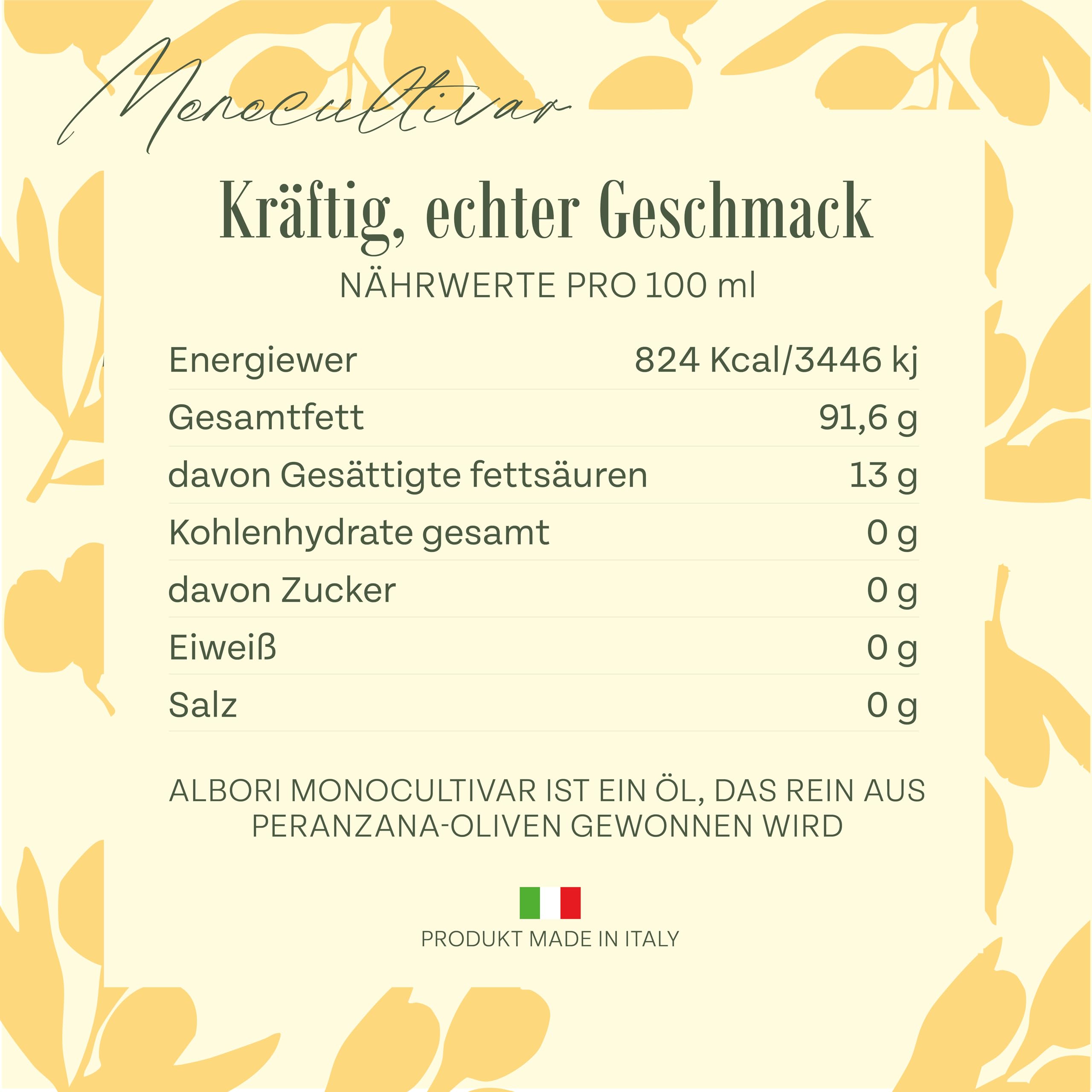 ALBORI Peranzana- Olivenöl 5 Liter NEU 2025/2026 Italienisch Extra Nativ Apulisches Kaltgepresst Monokultivar in Kartonbox Ohne Umfüllen, Intensiven Fisch Fleisch Gemüse Verschwendungsfreier Ausgießer