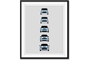Exquisite Mini Cooper Generations Inspired Artwork