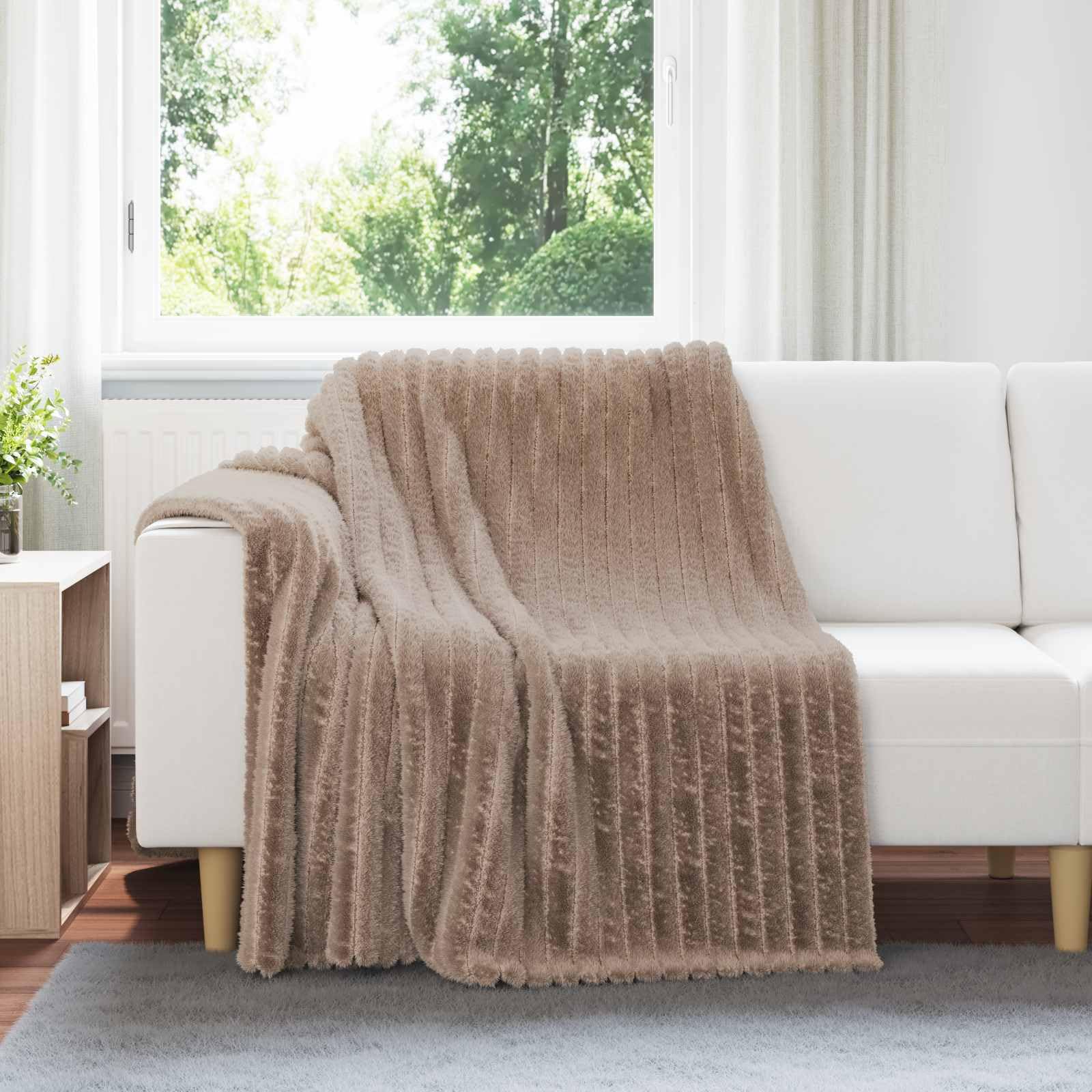 Narzuta z polaru wielbłąda, 6 sztuk, 200 x 150 cm, lekka i przenośna, jako narzuta na łóżko, koc na sofę, do sypialni, salonu, na piknik i podróż, uniwersalna narzuta