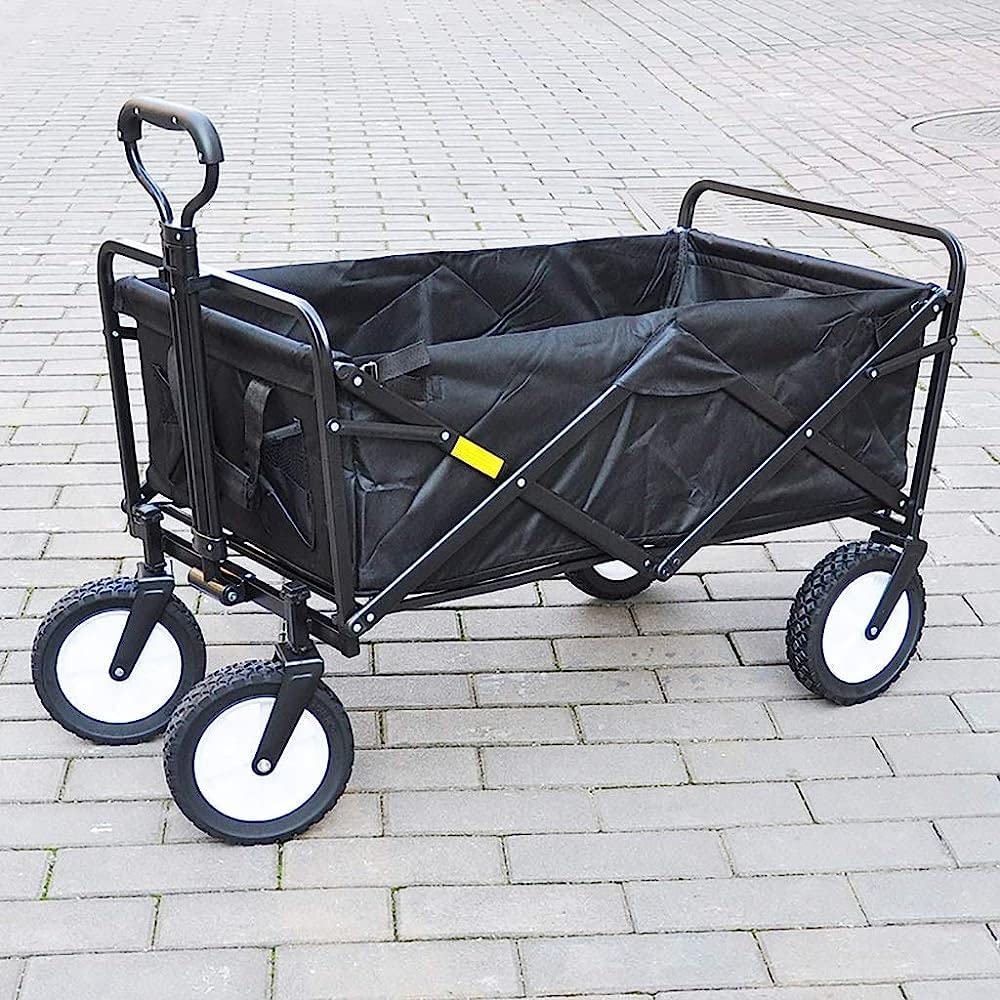 Handcart Folding Garden Trolley Cart Heavy Duty Wagon Multi-Function Shoppi