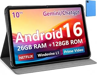 Android 16 Tablet 10 Inch Octacore 26GB RAM + 128GB ROM Sapphire Blue