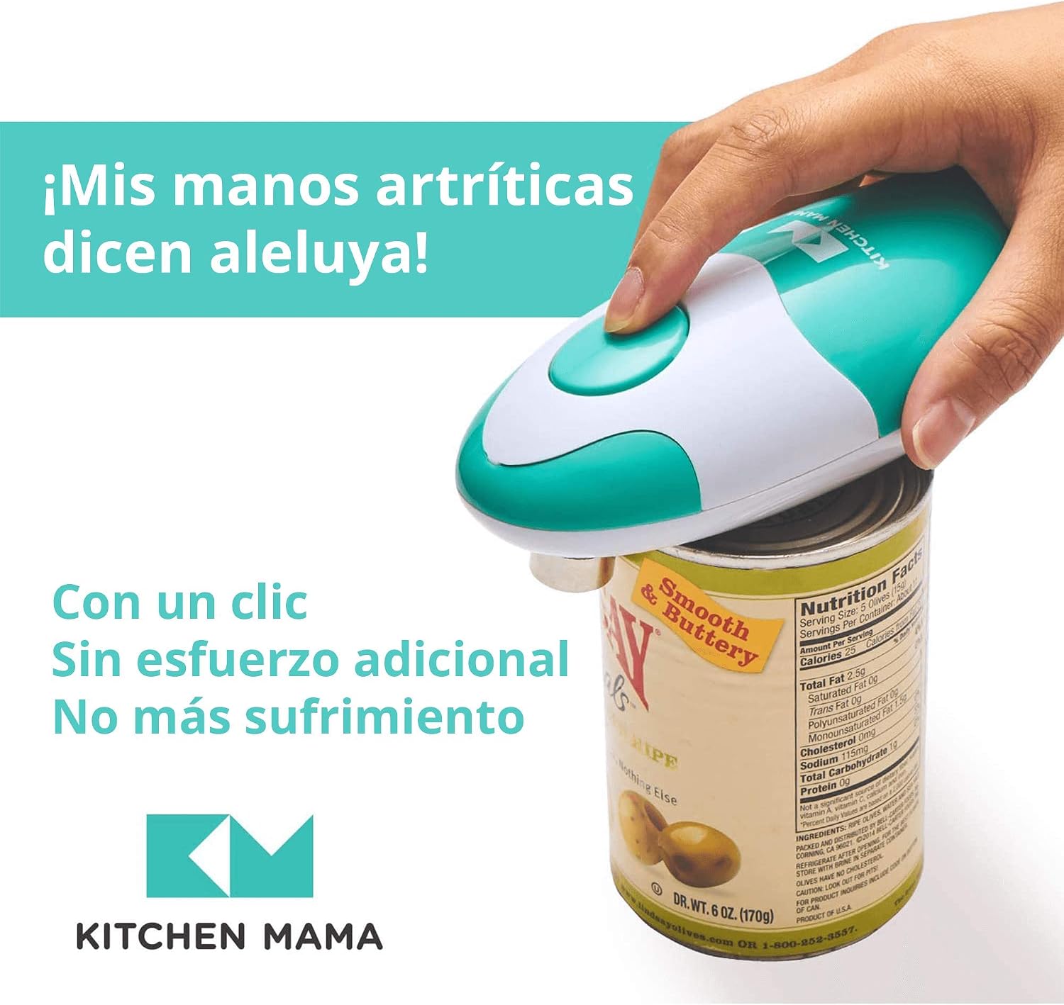 Abridor Eléctrico de Latas Kitchen Mama