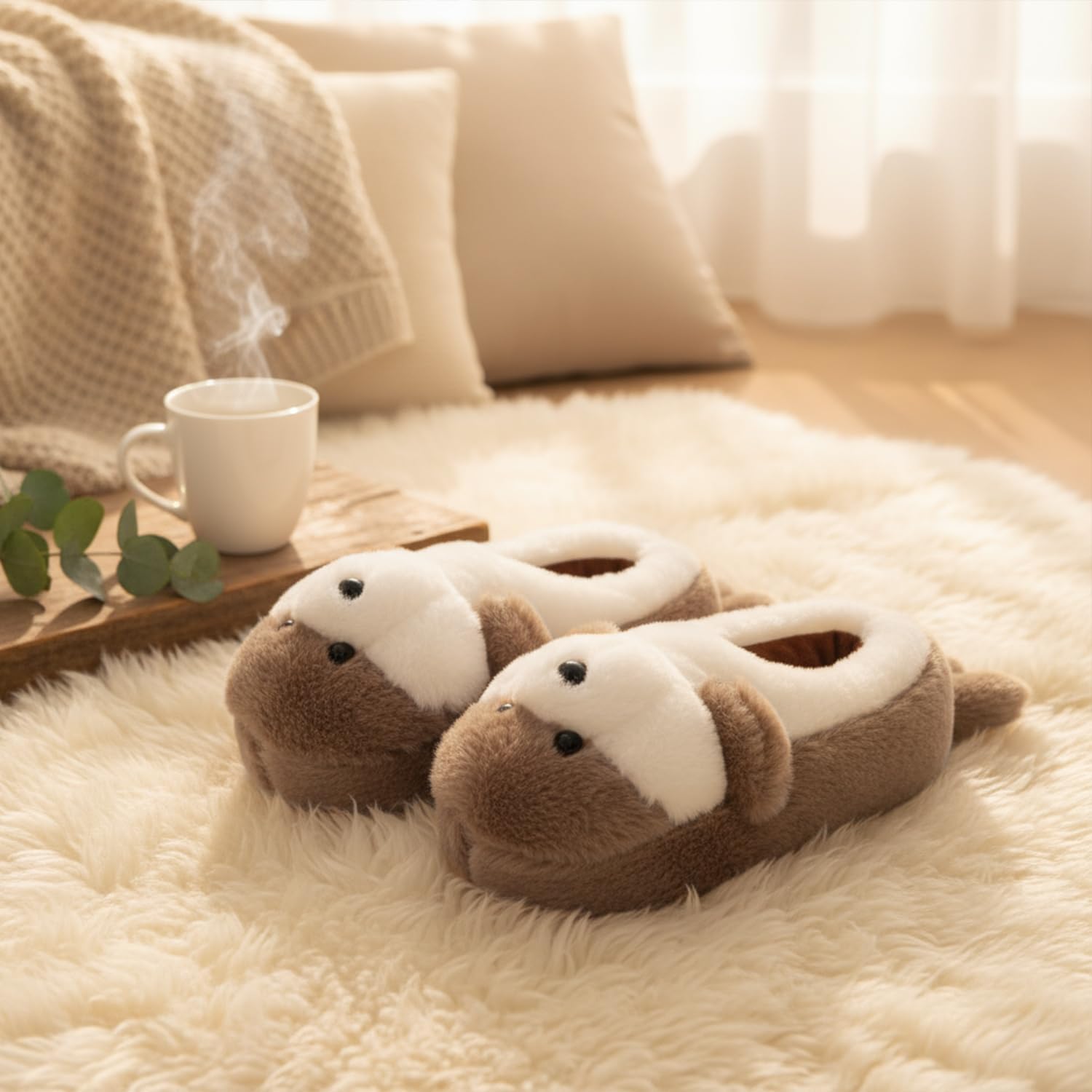 Caramella Bubble Women Animal Slippers: Cute Novelty Fuzzy House Slippers Funny Memory Foam Cartoon Outdoor Bedroom Shoes - Image 5