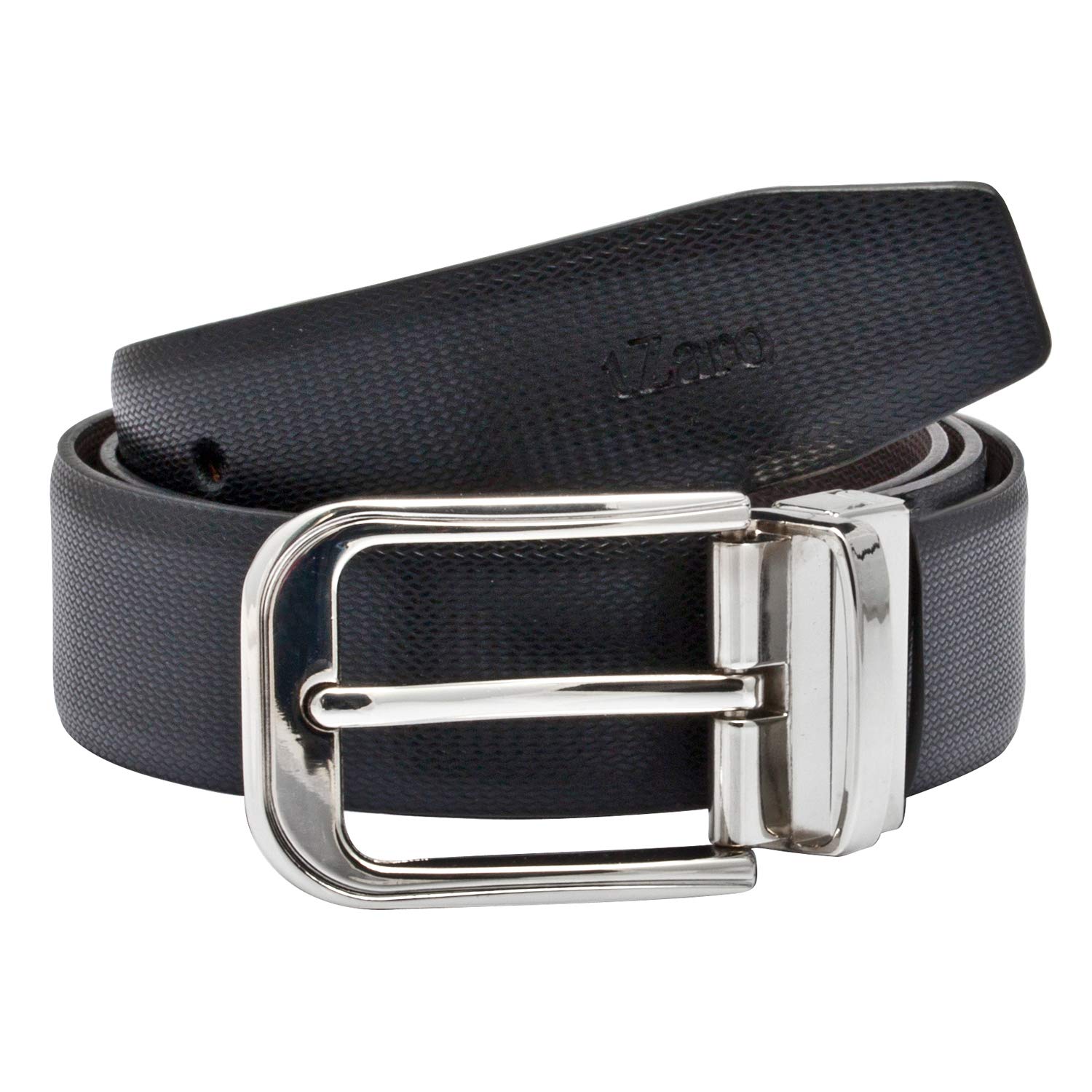 Pure Leather Men's Formal Reversible Belt (Black & Brown)-image-47