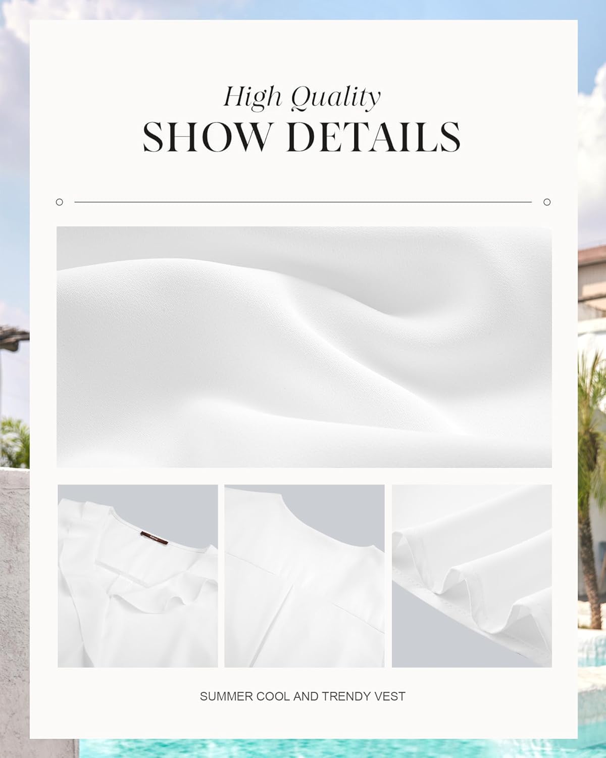 Gaharu Womens Summer Dressy Tank Top Sleeveless Business Casual Blouses Office Work Shirt - Image 6