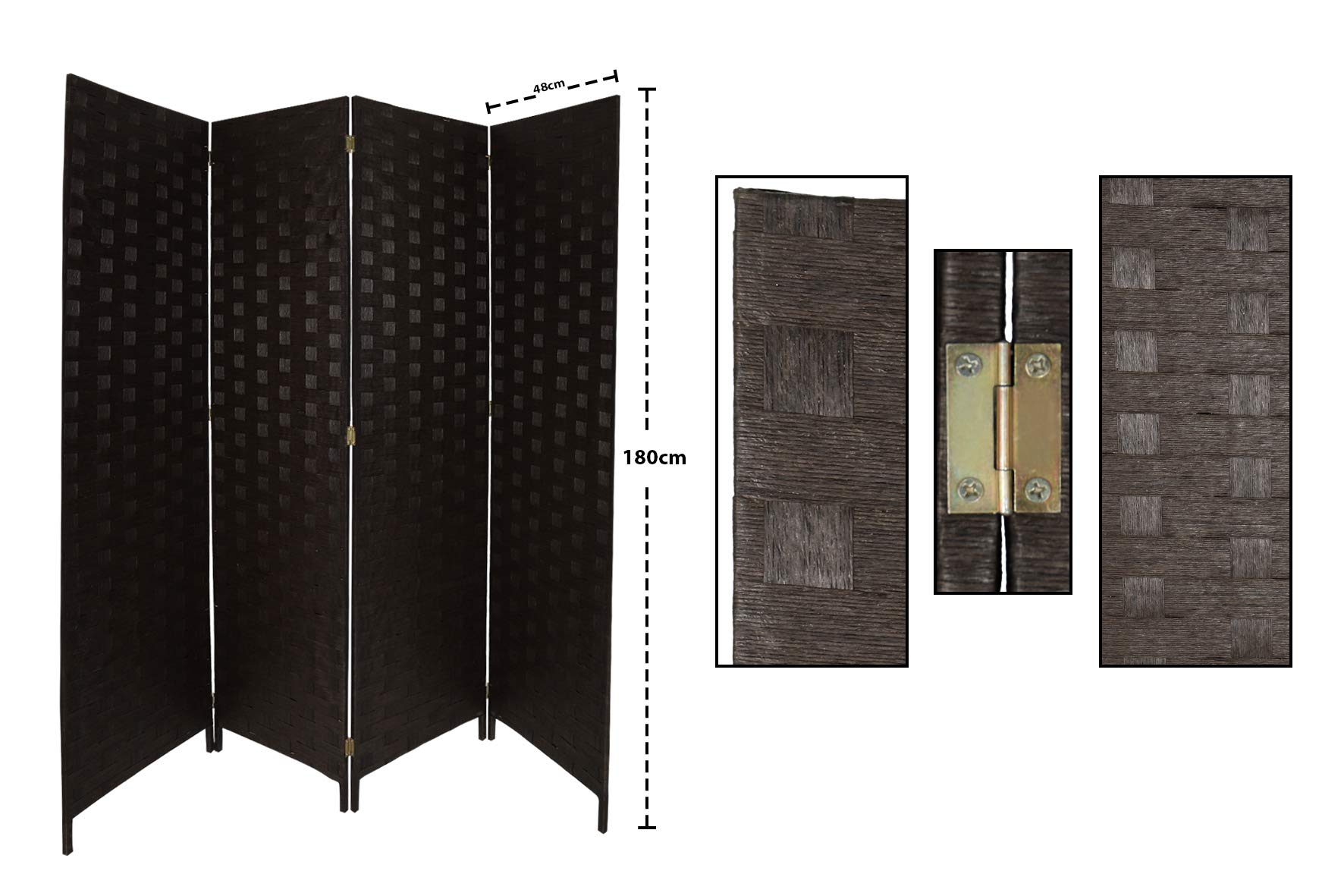 Buy YATAI Bamboo wooden Room Dividers and Folding Privacy Screens 4