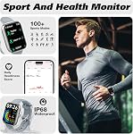 Smart Watch for Men Women with Bluetooth Call, Alexa Built-in, Heart Rate & Sleep Monitor, 1.83" DIY Dial Fitness Watch with 100+ Sport Modes, IP68 Waterproof, Compatible with Android iOS